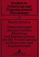 Book cover of: Untersuchungen der psychischen Belastung und Beanspruchung bei der Preiserfassung an Registrier- und Scannerkassen