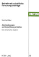Book cover of: Abschreibungen und Investitionsverhalten