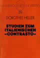 Book cover of: Studien zum italienischen «contrasto»