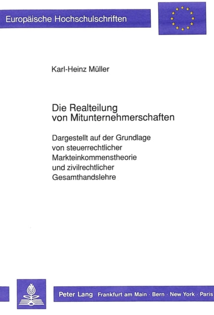 Book cover of: Die Realteilung von Mitunternehmerschaften
