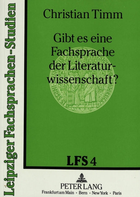 Book cover of: Gibt es eine Fachsprache der Literaturwissenschaft?
