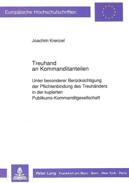 Book cover of: Treuhand an Kommanditanteilen