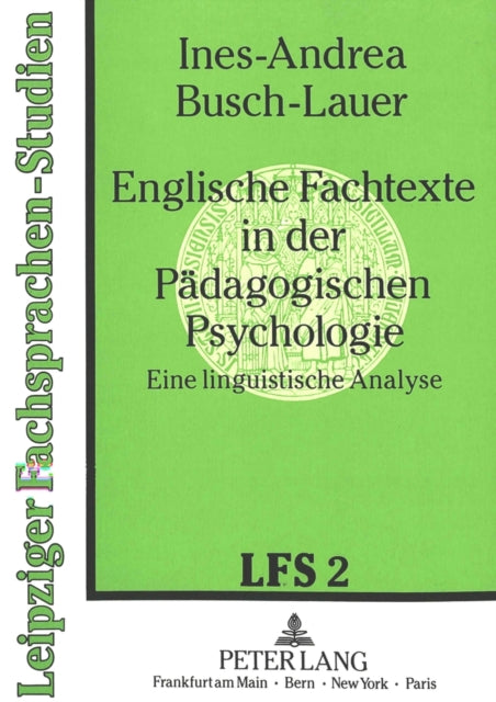 Book cover of: Englische Fachtexte in der Paedagogischen Psychologie