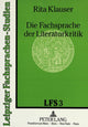 Book cover of: Die Fachsprache der Literaturkritik