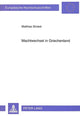 Book cover of: Machtwechsel in Griechenland