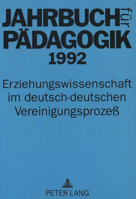 Book cover of: Jahrbuch Fuer Paedagogik 1992. By: Klaus Himmelstein