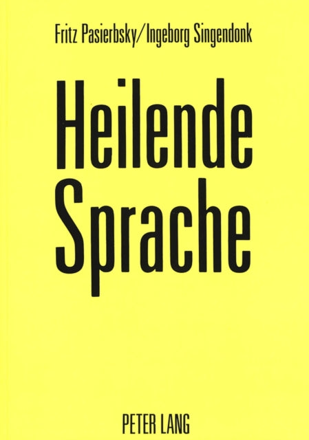 Book cover of: Heilende Sprache