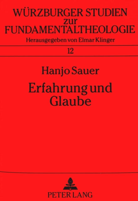 Book cover of: Erfahrung Und Glaube