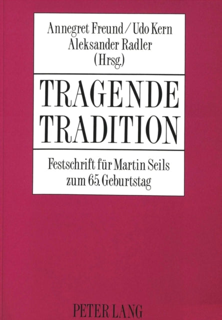 Book cover of: Tragende Tradition
