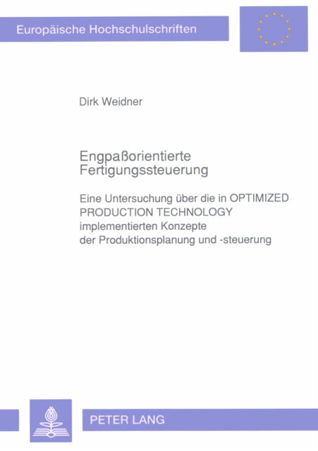 Book cover of: Engpaorientierte Fertigungssteuerung