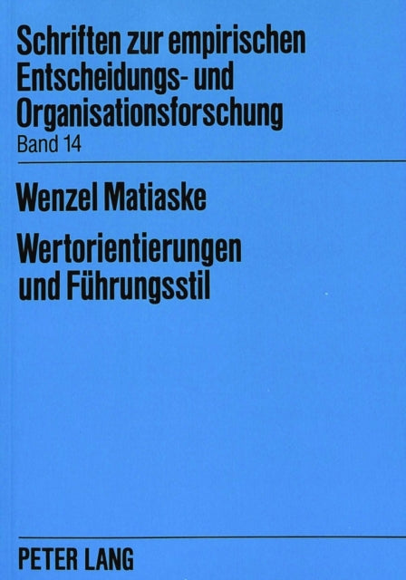 Book cover of: Wertorientierungen und Fuehrungsstil