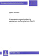 Book cover of: Fremdwaehrungsschulden im deutschen und englischen Recht
