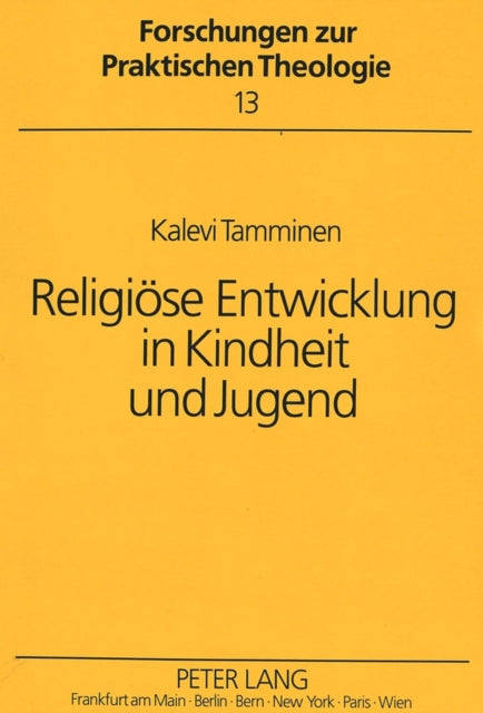 Book cover of: Religioese Entwicklung in Kindheit Und Jugend
