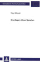 Book cover of: Grundlagen offener Sprachen
