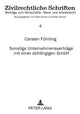 Book cover of: Sonstige Unternehmensvertraege mit einer abhaengigen GmbH