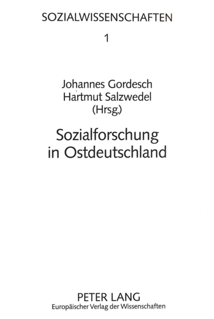 Book cover of: Sozialforschung in Ostdeutschland