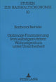 Book cover of: Optimale Finanzierung von selbstgenutztem Wohneigentum unter Unsicherheit