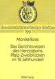 Book cover of: Das Gerichtswesen des Herzogtums Pfalz-Zweibruecken im 18. Jahrhundert