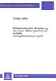 Book cover of: Moeglichkeiten der Modellierung des realen Boersengeschehens mit Hilfe der Kapitalmarktsynergetik