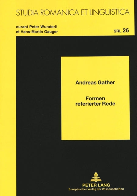 Book cover of: Formen referierter Rede