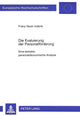 Book cover of: Die Evaluierung der Personalfoerderung- Eine betriebspersonaloekonomische Analyse