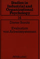 Book cover of: Evaluation von Arbeitssystemen. By: Dieter Bonitz