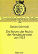 Book cover of: Die Reform des Rechts der Handelsvertreter von 1953