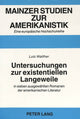 Book cover of: Untersuchungen zur existentiellen Langeweile
