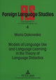 Book cover of: Models of Language Use and Language Learning in the Theory of Language Didactics
