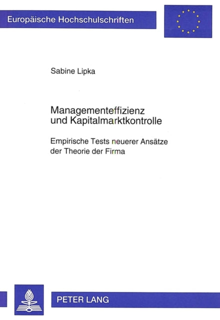 Book cover of: Managementeffizienz und Kapitalmarktkontrolle