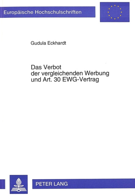 Book cover of: Verbot Der Vergleichenden Werbung Und Art. 30 Ewg-Vertrag