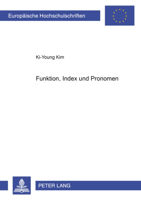 Book cover of: Funktion, Index Und Pronomen. By: KI-Young Kim