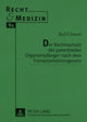 Book cover of: Rechtsschutz Der Potentiellen Organempfaenger Nach Dem Transplantationsgesetz. By: Ralf Clement