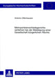 Book cover of: Mehrparteienschiedsgerichtsverfahren Bei Der Beteiligung Einer Gesellschaft Buergerlichen Rechts. By: Antonio Offenhausen