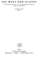 Book cover of: Die Welt der Slaven. Jahrgang LVII (2012) Heft 2