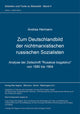 Book cover of: Zum Deutschlandbild der nichtmarxistischen russischen Sozialisten. By: Andrea Hermann