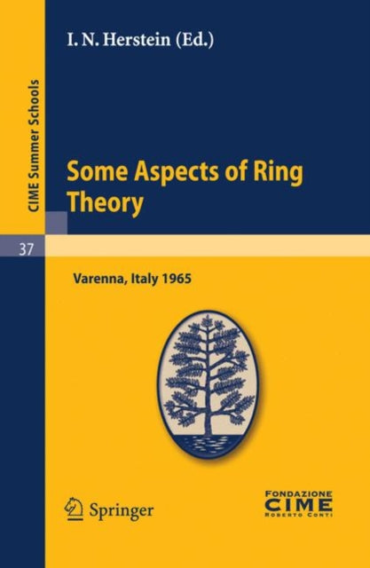 Book cover of: Some Aspects of Ring Theory. By: I. N. Herstein
