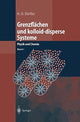 Book cover of: Grenzflachen und kolloid-disperse Systeme