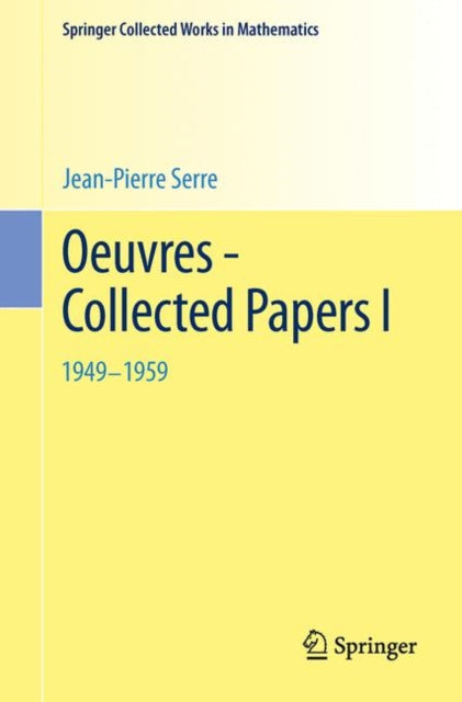 Book cover of: Oeuvres - Collected Papers I
