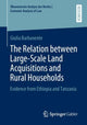 Book cover of: Relation between Large-Scale Land Acquisitions and Rural Households. By: Giulia Barbanente