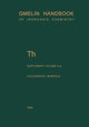 Book cover of: Th Thorium. By: Wolfgang Töpper