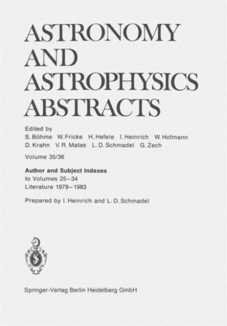 Book cover of: Author and Subject Indexes to Volumes 25–34, Literature 1979–1983. By: I. Heinrich