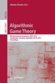 Book cover of: Algorithmic Game Theory. By: Martin Hoefer