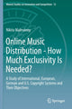 Book cover of: Online Music Distribution - How Much Exclusivity Is Needed?. By: Nikita Malevanny