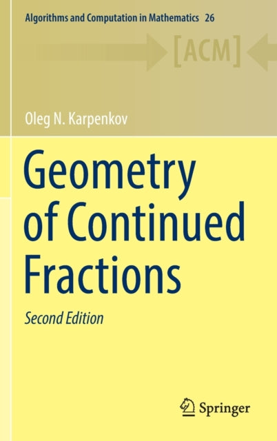 Book cover of: Geometry of Continued Fractions. By: Oleg N. Karpenkov
