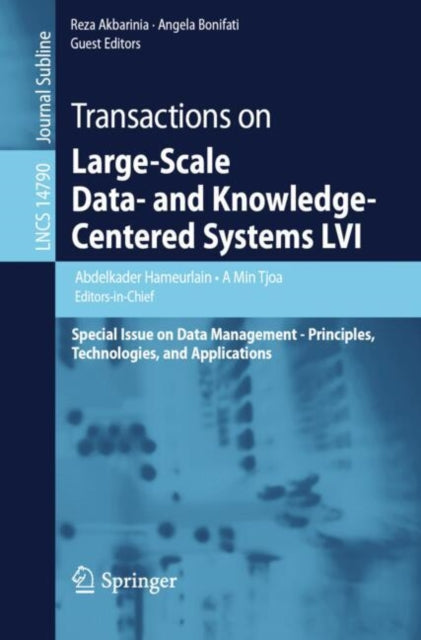 Book cover of: Transactions on Large-Scale Data- and Knowledge-Centered Systems LVI. By: Abdelkader Hameurlain