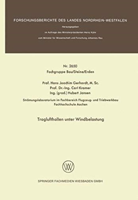 Book cover of: Traglufthallen unter Windbelastung