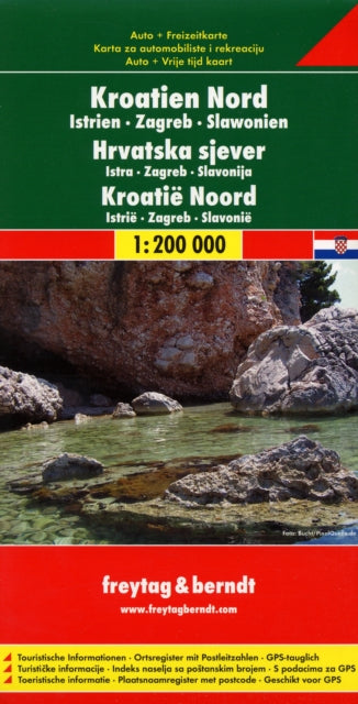 Book cover of: Croatia North - Istria - Zagreb - Slavonia Road Map 1:200 000