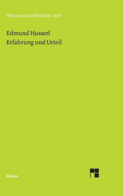 Book cover of: Erfahrung und Urteil. By: Edmund Husserl