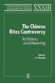 Book cover of: Chinese Rites Controversy. By: David E. Mungello